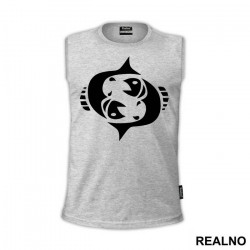 Zodiac - Stencil - Pisces - Ribe - Horoskop - Majica