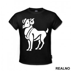 Zodiac - Stencil - Aries - Ovan - Horoskop - Majica