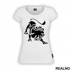 Zodiac - Stencil - Leo - Lav - Horoskop - Majica