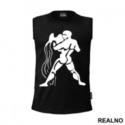 Zodiac - Stencil - Aquarius - Vodolija - Horoskop - Majica