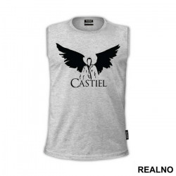Castiel - Black - Supernatural - Majica