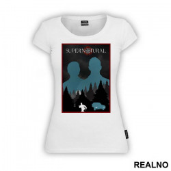 Sam, Dean And Logo - Supernatural - Majica