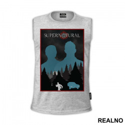 Sam, Dean And Logo - Supernatural - Majica