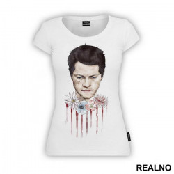 Castiel And Flowers - Supernatural - Majica