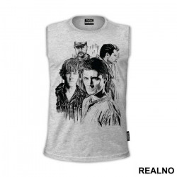 Dean, Sam, Castiel And Bobby - Supernatural - Majica