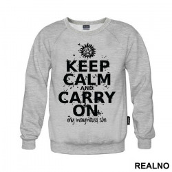 Keep Calm And Carry On My Wayward Son - Dots - Supernatural - Duks