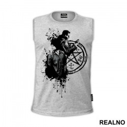 Dean And Sam - Black Dots - Supernatural - Majica