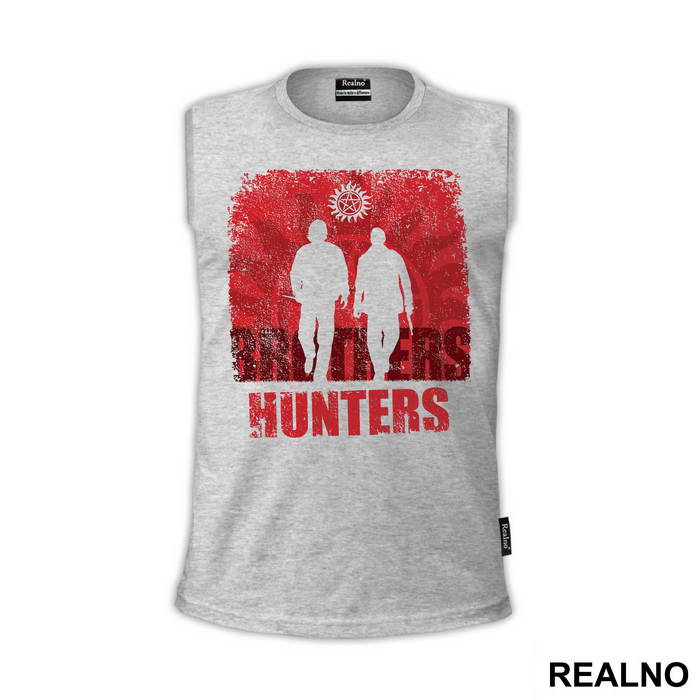 Sam And Dean - Hunters - Red - Supernatural - Majica