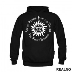 Saving People, Hunting Things - The Family Business Circle And Protection Tattoo - Supernatural - Duks Saving People, Hunting Things - The Family Business Circle And Protection Tattoo - Supernatural - Duks