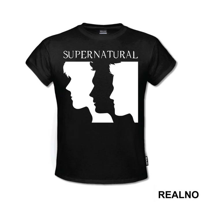 Black Outlines - Sam, Dean And Cas - Supernatural - Majica