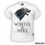 Winter Is Here - Gray Dire Wolf Sigil - House Stark - Game Of Thrones - GOT - Majica