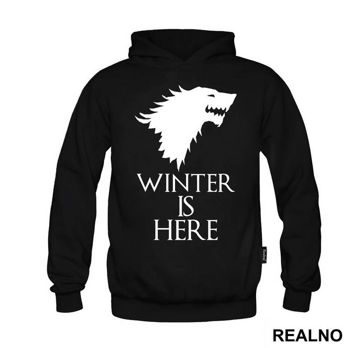Winter Is Here - Gray Dire Wolf Sigil - House Stark - Game Of Thrones - GOT - Duks