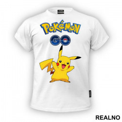 Pikachu - Pokemon - Go - Majica
