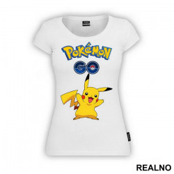 Pikachu - Pokemon - Go - Majica
