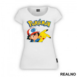 Ash And Pikachu - Pokemon - Majica