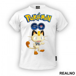 Meowth - Pokemon - Go - Majica