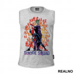 Joker, Harley Quinn And Logo - Suicide Squad - Majica