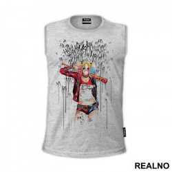 Harley Quinn Drawing - Suicide Squad - Majica