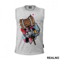 Harley Quinn Hammer And Pistol - Suicide Squad - Majica Harley Quinn Hammer And Pistol - Suicide Squad - Majica