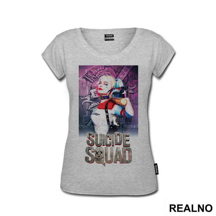 Harley Quinn And Logo - Suicide Squad - Majica