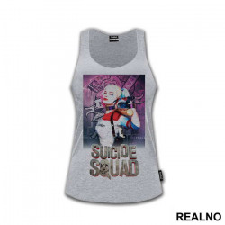 Harley Quinn And Logo - Suicide Squad - Majica