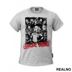 Black, White And Red - Suicide Squad - Majica