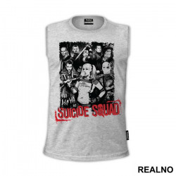 Black, White And Red - Suicide Squad - Majica