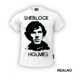 Black And White Portrait - Sherlock Holmes - Majica