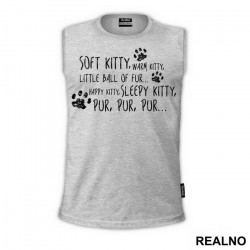 Soft Kitty, Warm Kitty, Little Ball Of Fur. Happy Kitty, Sleepy Kitty, Purr, Purr, Purr. - With Paws - The Big Bang Theory - TBBT - Majica