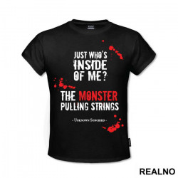 Just Who's Inside Of Me? The Monster Pulling Strings - Tokyo Ghoul - Majica Just Who's Inside Of Me? The Monster Pulling Strings - Tokyo Ghoul - Majica