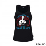 Come With Me If You Want To Lift - Blue And Red - Trening - Majica