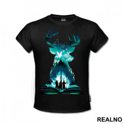 Stag Patronus Double Exposure - Harry Potter - Majica