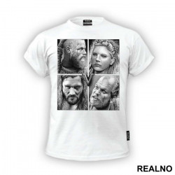 Ragnar Lothbrok, Lagertha, Rollo, Floki - Vikings - Majica Ragnar Lothbrok, Lagertha, Rollo, Floki - Vikings - Majica