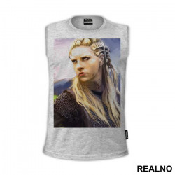 Lagertha - Watercolor Portrait - Vikings - Majica