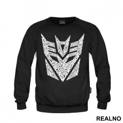 Decepticon Logo Text - Transformers - Duks