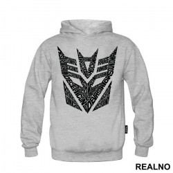 Decepticon Logo Text - Transformers - Duks