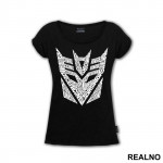 Decepticon Logo Text - Transformers - Majica
