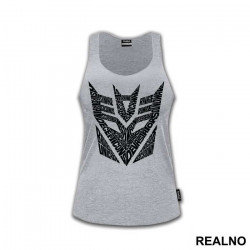 Decepticon Logo Text - Transformers - Majica