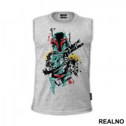 Boba Fett Splatter - Star Wars - Majica