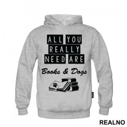 All You Really Need Are Books And Dogs - Humor - Duks