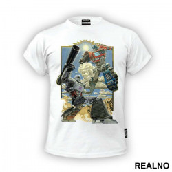 Optimus Prime And Megatron Fighting - Transformers - Majica