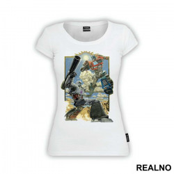 Optimus Prime And Megatron Fighting - Transformers - Majica