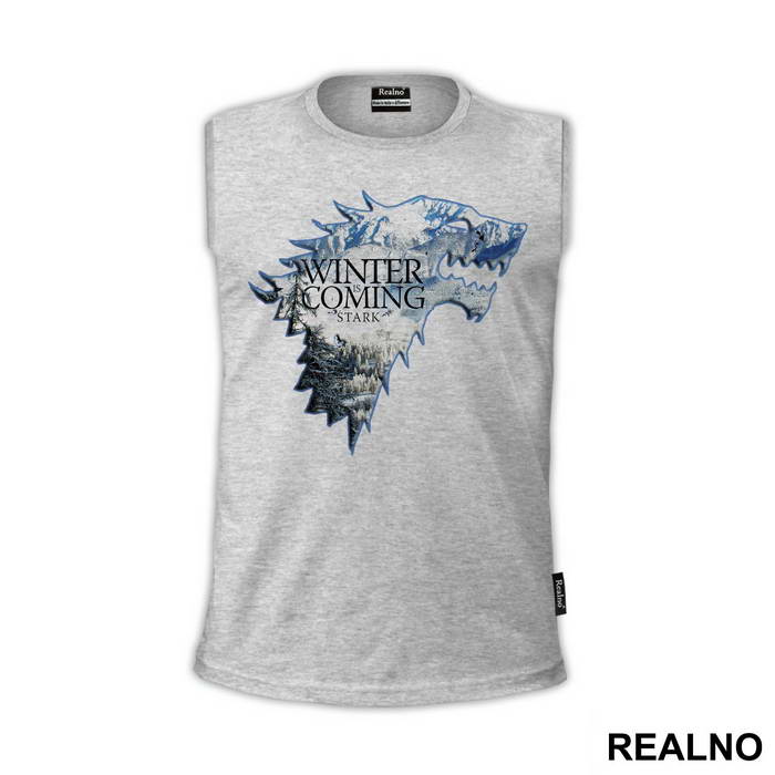 Winter Is Coming Snow Dire Wolf Sigil - Game Of Thrones - GOT - Majica