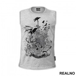 House Sigils: Dragon, Lion, Stag, Dire Wolf, Sun Spear - Brown - Game Of Thrones - GOT - Majica