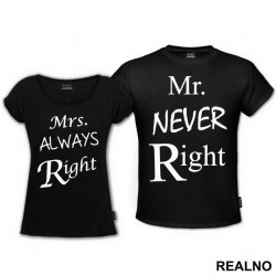 Mr. And Mrs. Right - Majice za parove Mr. And Mrs. Right - Majice za parove