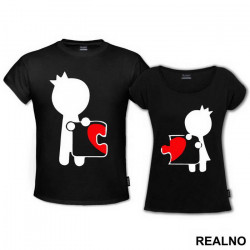 Fitting Puzzle Pieces - Majice za parove