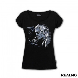 Geralt Head With Symbols - The Witcher - Majica