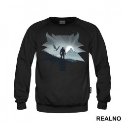 Wolf Head Silhouette Double Exposure - The Witcher - Duks