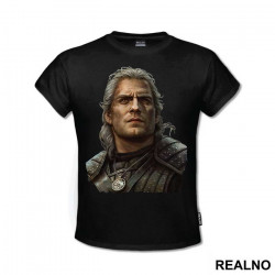 Geralt Looking Up Portrait - The Witcher - Majica