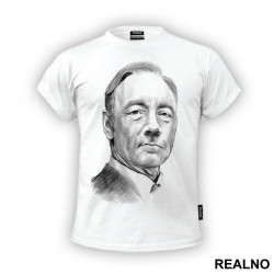 Francis Undrewood Portrait - House Of Cards - Majica